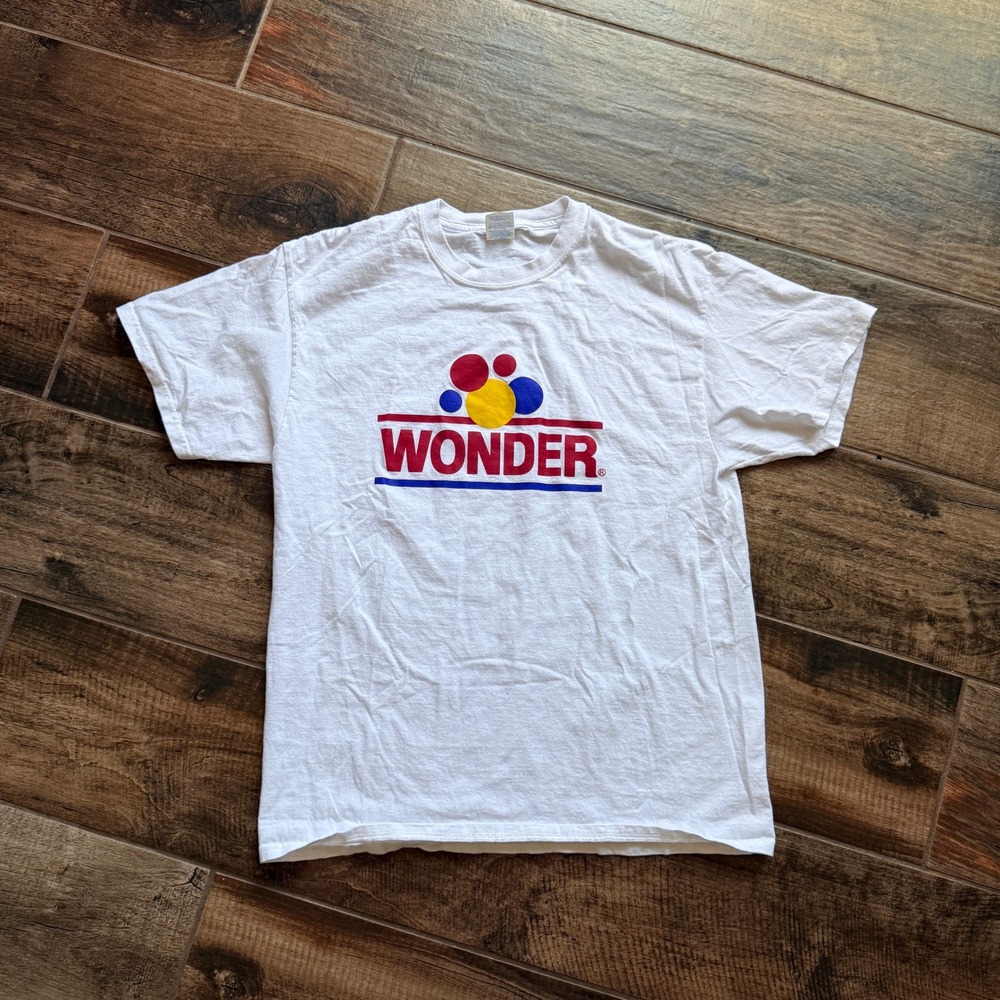 Port & Company VTG‎ Unisex Wonder Bread Graphic T-Shirt, White, L
